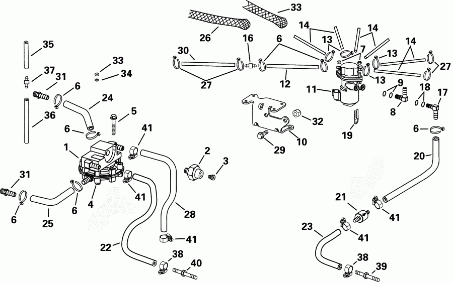   Evinrude E115FSLSIF FFI, elec start, TNT, 20 in s  - l Components
