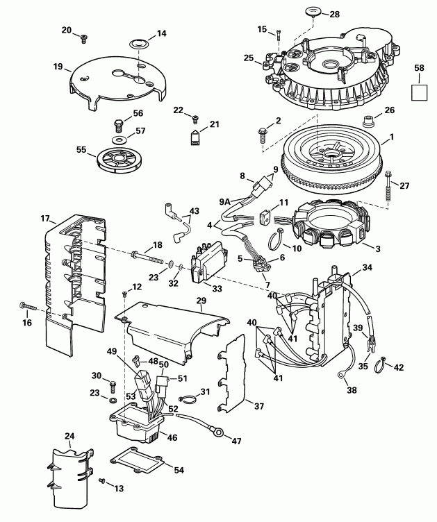 ����� Evinrude E150WPLSIF commercial, elec start, TNT,   - nition System / nition System