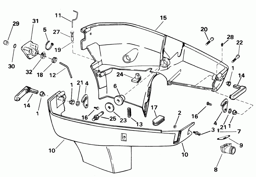 �������� ����� ������� E225FHLSIF FFI, elec start, TNT, 20 in s  - wer ������ ��������� (�����) - wer Engine Cover