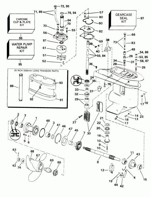 ��������� EVINRUDE E25WRLSIR commercial, rope start, tiller  - arcase / arcase