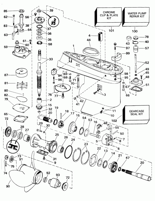 ����� Evinrude E40WRYSIR commercial, rope start, 25 in   - arcase / arcase