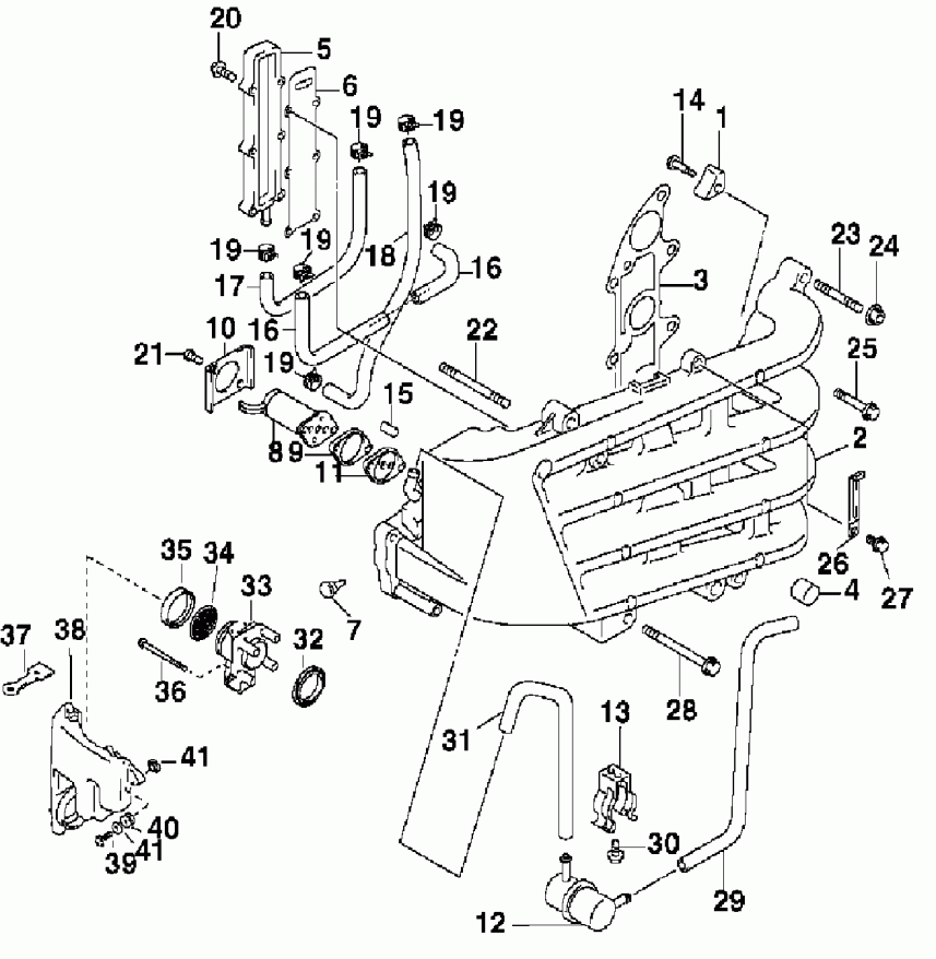 �������� ����� EVINRUDE E70PL4SIA 4-Stroke, Elec. Start, TNT, Bl  - take Manifold