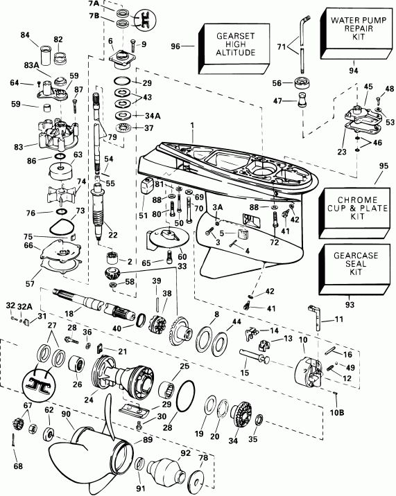 ����� Evinrude RE175FLSIF FFI, elec start, TNT, 20 in s  - �������� Rotation - Fsl, Fs, Fpx, Fx Models / Standard Rotation - Fsl, Fs, Fpx, Fx Models