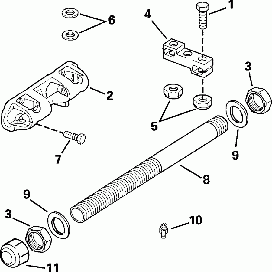 ����� Evinrude E115FPXSNF Ficht Fuel Injection, 25 in.,  - al Steering Connector Kit - al ������� ������� ��������� Kit
