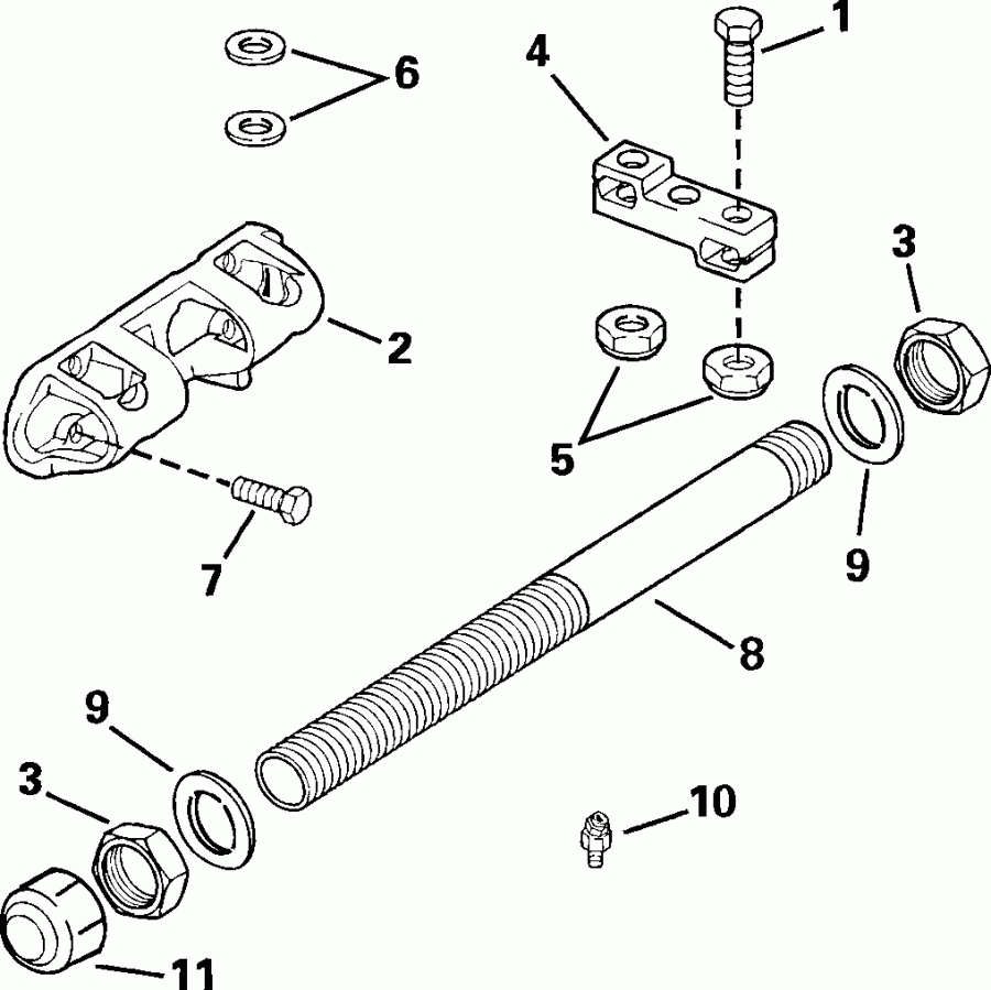  Evinrude E250FCZSNF Ficht RAM Injection, 30 in.,   - al Steering Connector Kit