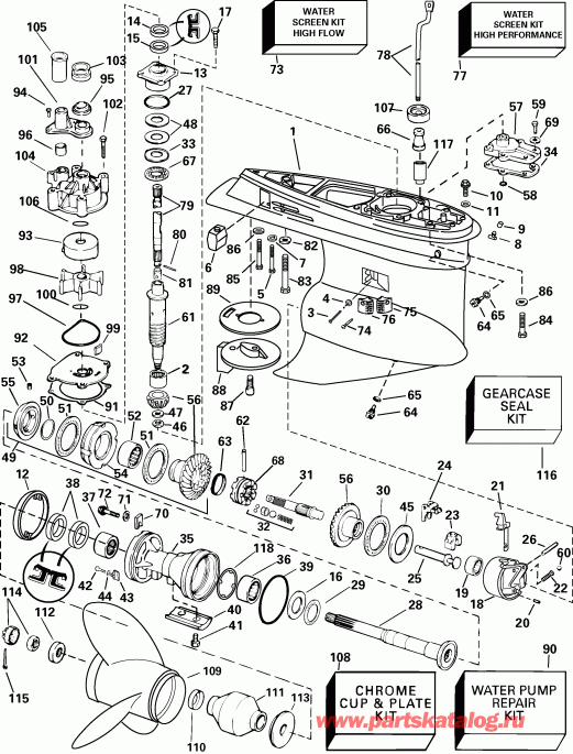  Evinrude E250FCXSTA  - Fcx & Fcz Models