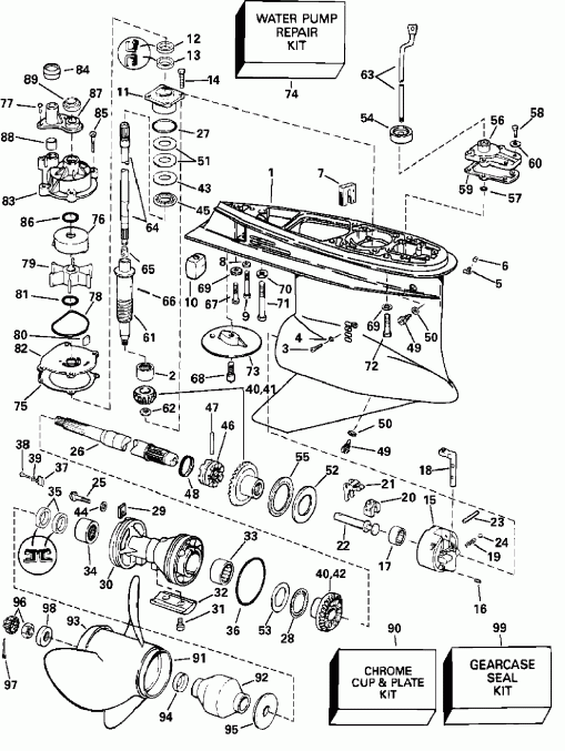 �������� ����� Evinrude E250FCXSTA  - Fhl Model / Fhl Model