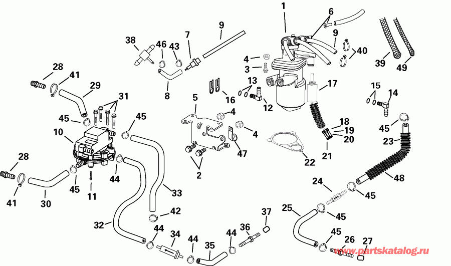 ��������� �������� ����� EVINRUDE E115FPLSRE  - l Components - l Components