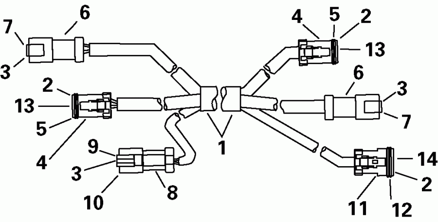 ��������� �������� ����� Evinrude E150FHLSRS  - tension Cable