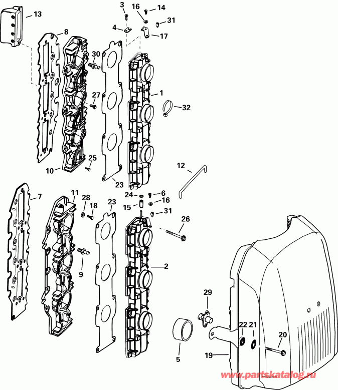 ��������� EVINRUDE E175FPXSRE  - take ���������