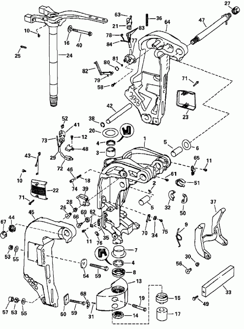 �������� ����� EVINRUDE E250FCXSRM  - dsection