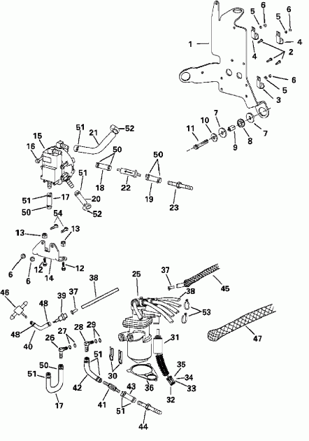 �������� ��������� ����� Evinrude E250FPLSRA  - l System