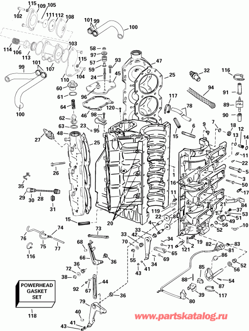����� EVINRUDE E250FPZSRM  - linder & ������ ���������