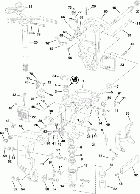 ��������� Evinrude E225DHXSOC  - ern & ���������� ���������