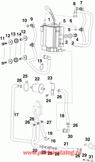  EVINRUDE E40DELSOR  - el Vapor Separator & Pump
