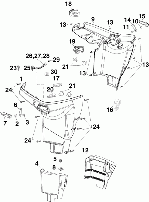 ��������� ��������� ������� E40DELSOR  - wer Engine Cover