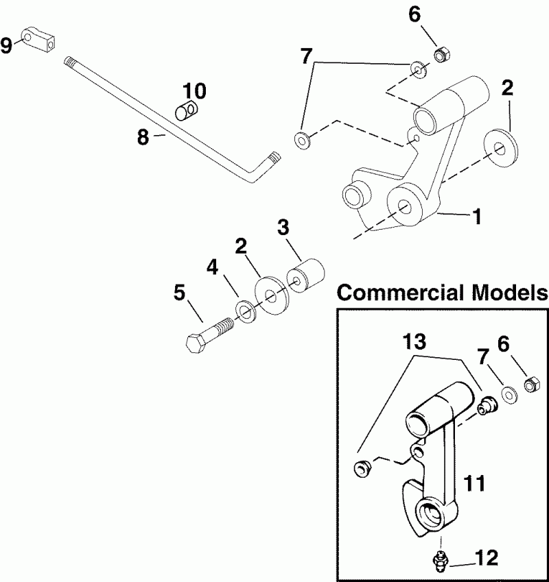    Evinrude E60WDRLSOS  - ift  &   - ift Lever & Linkage