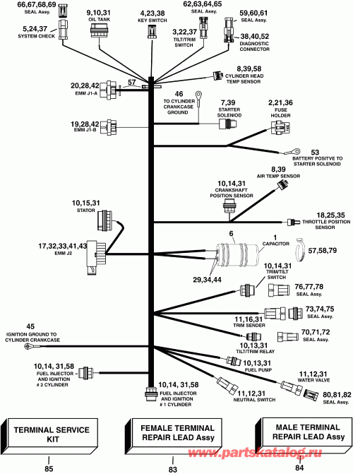     E40DELSDA  - gine Electrical Harness
