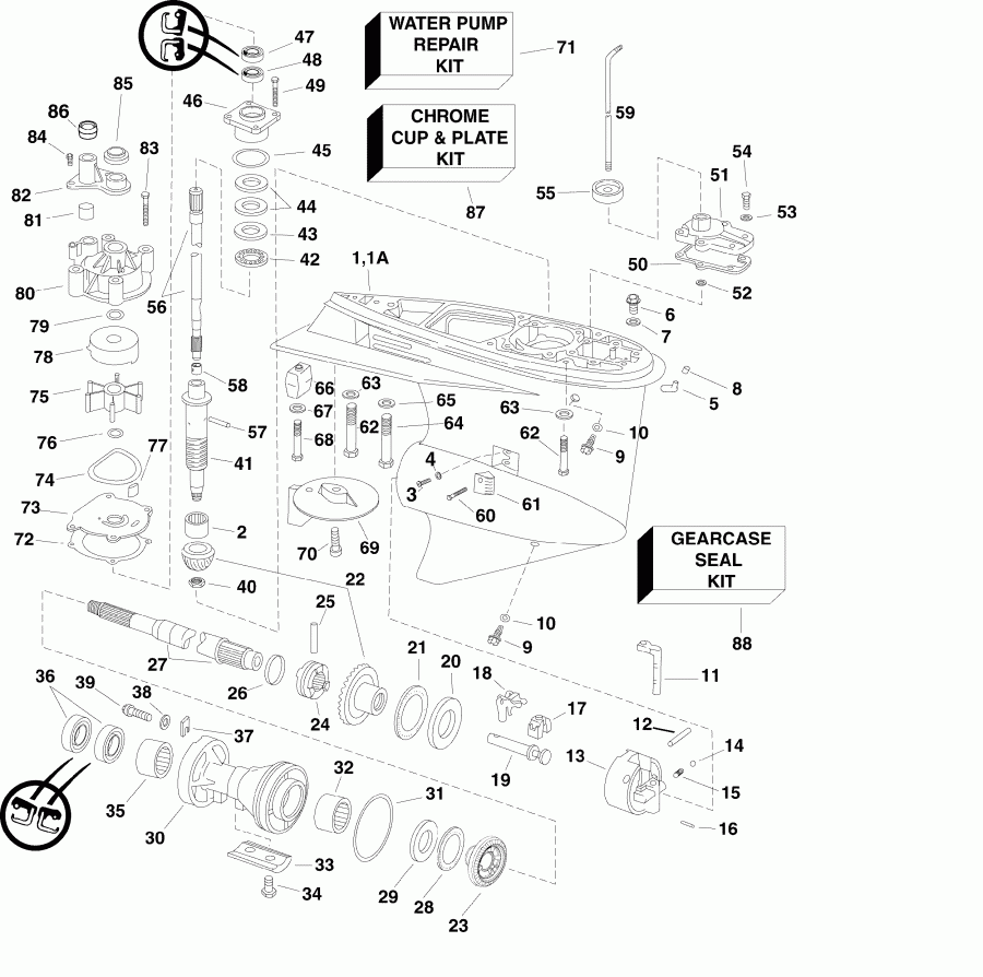 ��������� ����� Evinrude E90DPLSDA  - Pl, Sl Models / Pl, Sl Models