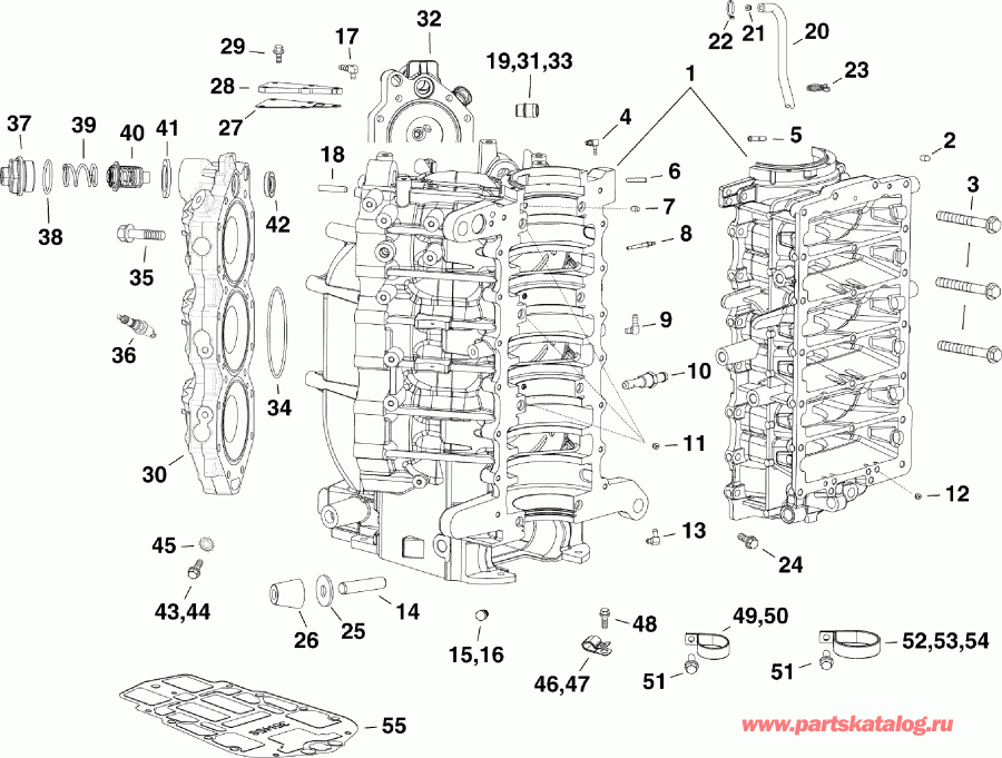 ��������� ��������� ������� E150DSLSUF  - linder & ������ ��������� / linder & Crankcase