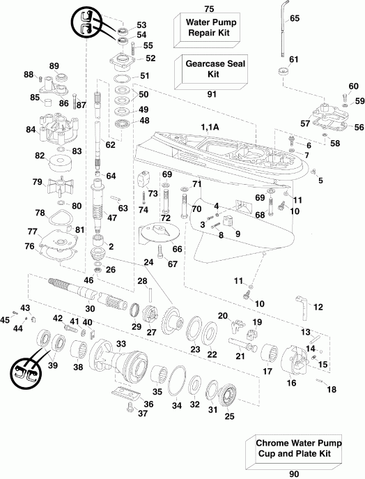 ��������� ��������� EVINRUDE E150DSLSUF  - Pl, Sl Models / Pl, Sl Models