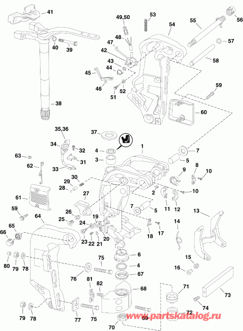 ��������� EVINRUDE E225DCXSUA  - ivel ���������