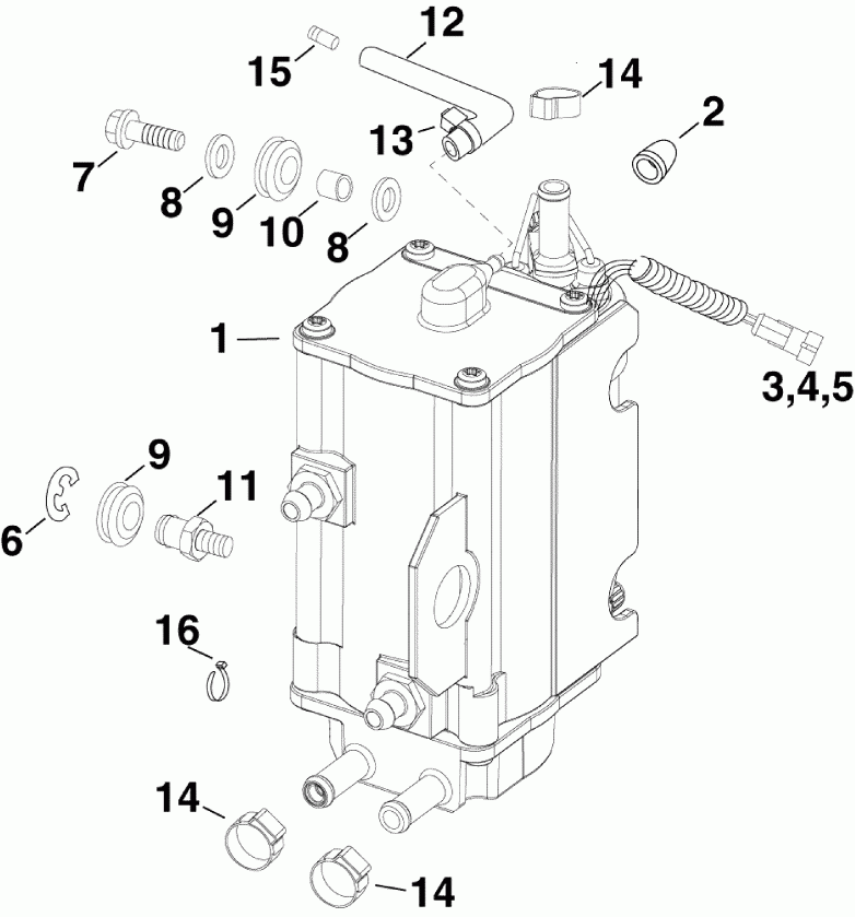 ��������� Evinrude E225DHXSUR  - el Pump & Vapor Separator