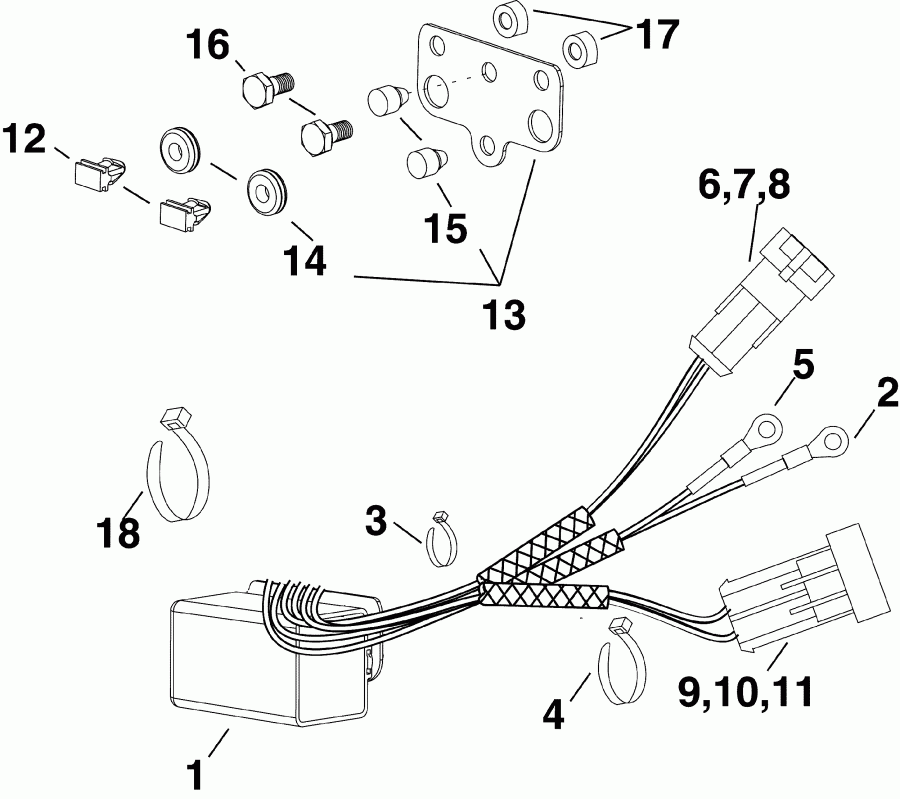  Evinrude E50DPLSUM  - im & Tilt Relay