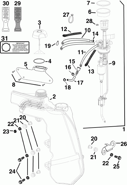  Evinrude E75DPLSUM  - l Tank & �����
