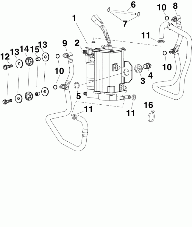 ��������� EVINRUDE E60DTLSCS  - el Pump & Vapor Separator - el ����� & ��������������