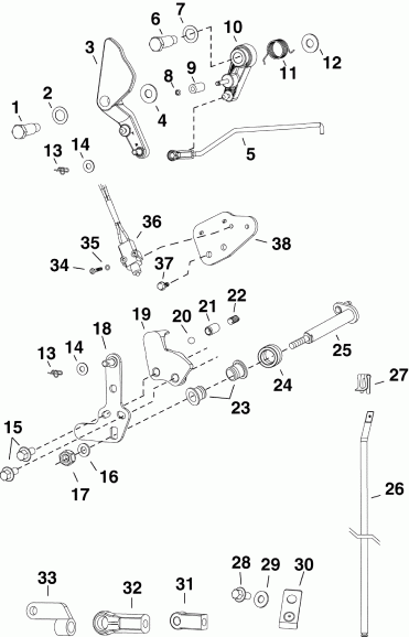 �������� ����� ������� E30DRLSES  - rottle & ������������� ��������� - rottle & Shift Linkage