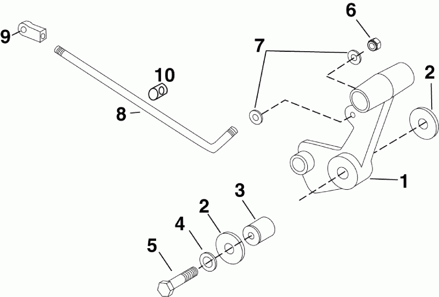    EVINRUDE E40DRLSEE  - ift Lever