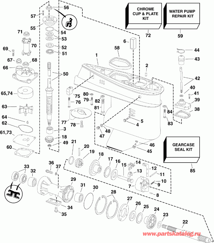   EVINRUDE E40DTLSEC  - arcase / arcase