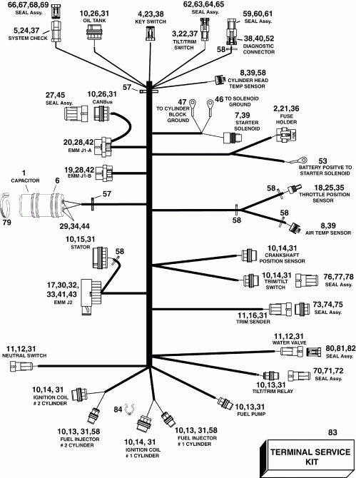 ��������� ����� ������� E50DSLSEC  - ectrical Harness