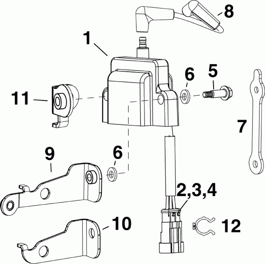 ����� EVINRUDE E55MRLSEF  - nition Coil - nition Coil