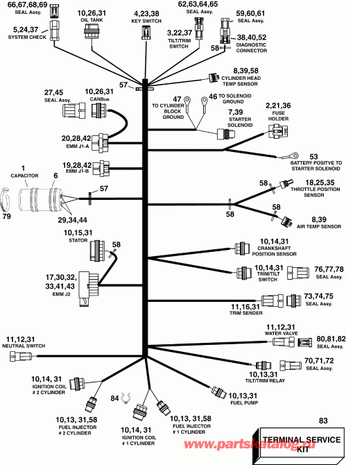 �������� ��������� ����� ������� E65WDRLSEC  - ectrical ���� �������� - ectrical Harness