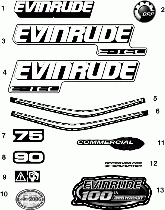   Evinrude E90DPLSEE  - cals - cals