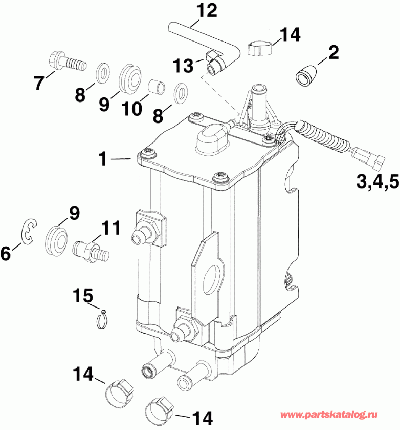   EVINRUDE DE250CZISF  - el  &  - el Pump & Vapor Separator