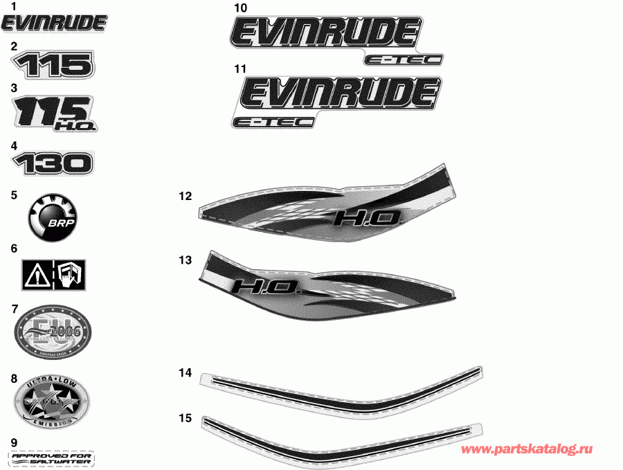  Evinrude E115DCXISF  - cals - cals