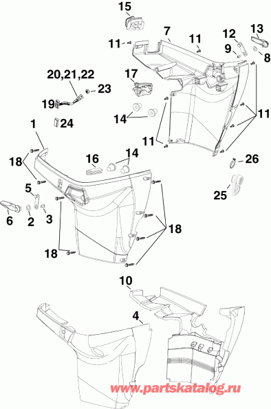  Evinrude E75DPLISF  - wer ������ ��������� (�����) / wer Engine Cover