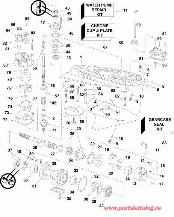 ��������� Evinrude E75DSLISR  - Pl, Sl Models / Pl, Sl Models