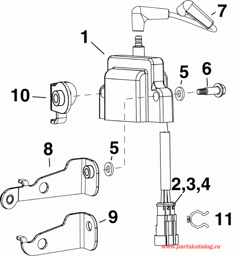 ��������� ��������� Evinrude E90DSLISF  - nition Coil