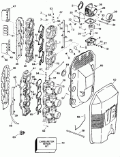     - 150 H.p. (Carburetor And Intake Manifold - 150 H.p.)