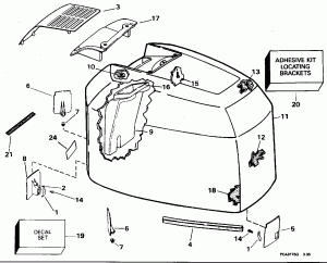   () - Evinrude - 200tx, 200sl, 200cx, 225 (Engine Cover - Evinrude - 200tx, 200sl, 200cx, 225)