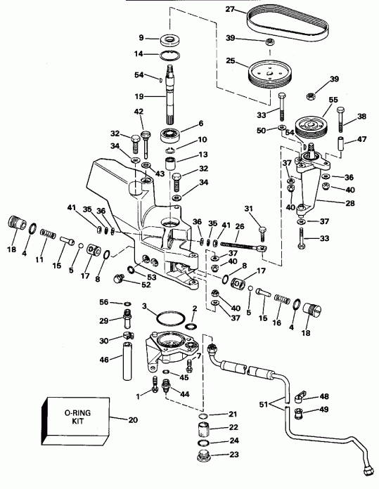 �������� ����� Evinrude E225CXEOB 1995  - wer Steering Pump - wer ������� ������� �����