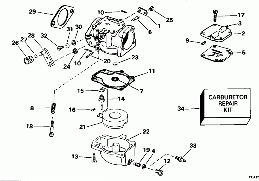 ��������� EVINRUDE E45RCEOD 1995  - All 45 Models, 40rp / All 45 Models, 40rp
