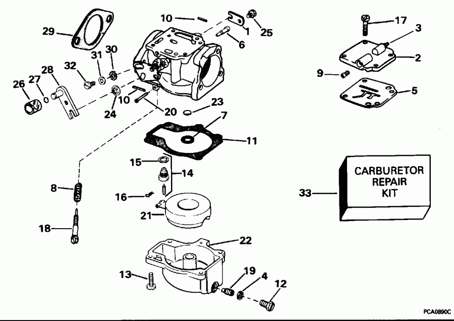 �������� ����� Evinrude E50BELEOD 1995  - All 50 Models