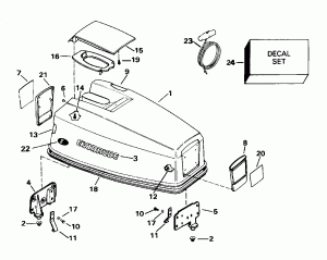   () - Evinrude 25-40 (Engine Cover - Evinrude 25-40)