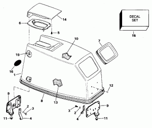   () - Evinrude  Start Only (Engine Cover - Evinrude Rope Start Only)