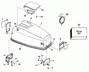  () - Johnson 25-40 (Engine Cover - Johnson 25-40)